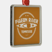 Pigeon River, Tennessee Metalen Ornament (Rechts)