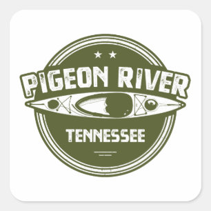 Pigeon River, Tennessee Vierkante Sticker