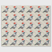 Pigeon Santa Claus Cadeaupapier (Vlak)