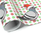 Pigeon Santa Claus Cadeaupapier (Rol Hoek)