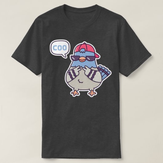 Pigeon Says Coo Funny 1 T-shirt (Design voorkant)