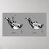 Pigeon Skeletals Print (Voorkant)