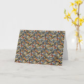 PIGEON Stereogram 7x5, Met Envelop, Groet Kaart (Gele Bloem)
