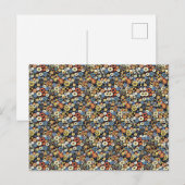 PIGEON Stereogram Magic Eye - Geen Envelop Briefkaart (Voorkant / Achterkant)