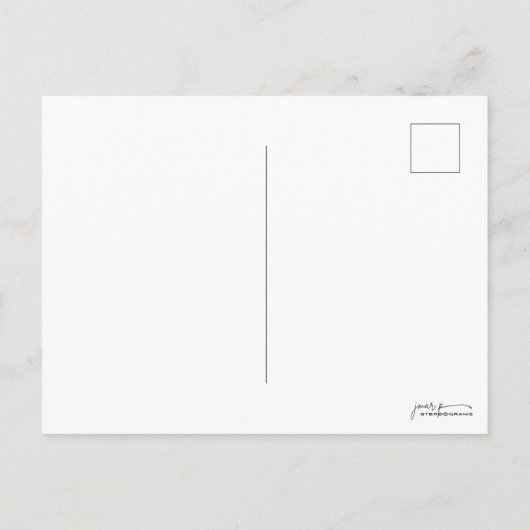 PIGEON Stereogram Magic Eye - No Envelope Briefkaart (Achterkant)