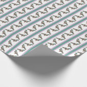 Pigeon Stripe Cadeaupapier (Hoek)