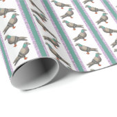 Pigeon Stripe Cadeaupapier (Rol Hoek)