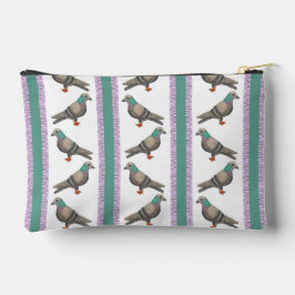 Pigeon Stripe Zipper Pouch Etui