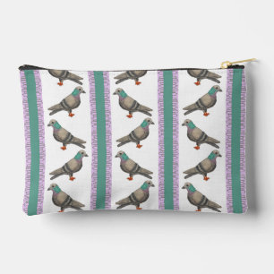 Pigeon Stripe Zipper Pouch Etui