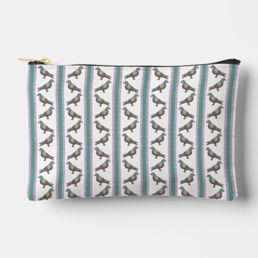 Pigeon Stripe Zipper Pouch Etui (Voorkant)