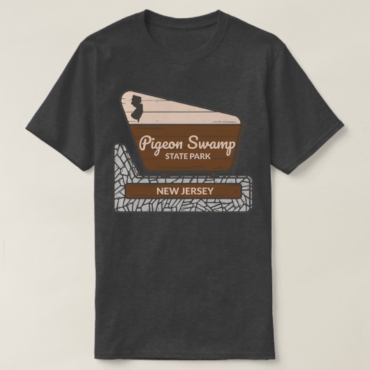 Pigeon Swamp State Park New Jersey Entrance Welcom T-shirt (Design voorkant)