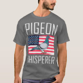 Pigeon Whisperer - Amerikaanse vlag T-shirt (Voorkant)