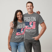 Pigeon Whisperer - Amerikaanse vlag T-shirt (Unisex)
