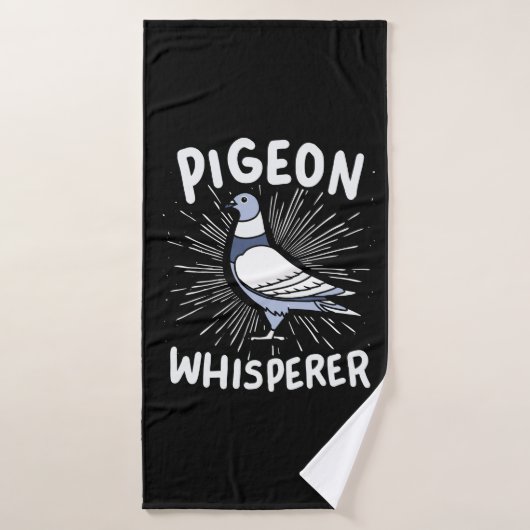 Pigeon Whisperer Badhanddoek (Badhanddoek)