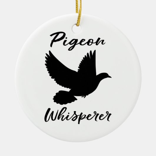 Pigeon Whisperer for a Bird Lover Keramisch Ornament (Voorkant)