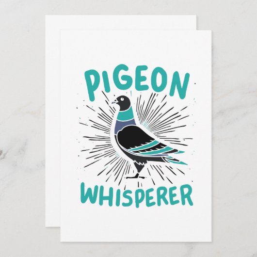 Pigeon Whisperer Kaart (Voorkant / Achterkant)