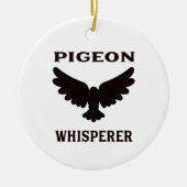 Pigeon Whisperer Keramisch Ornament (Voorkant)