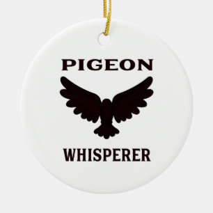 Pigeon Whisperer Keramisch Ornament