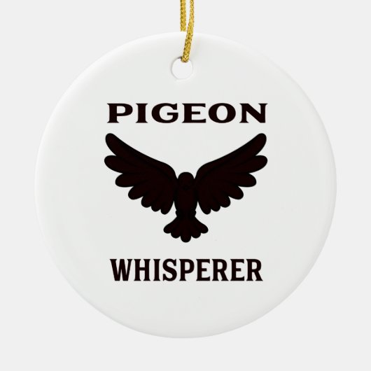 Pigeon Whisperer Keramisch Ornament (Voorkant)