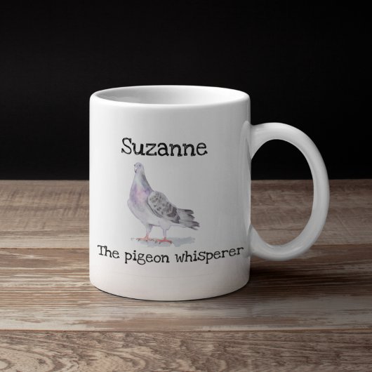 Pigeon Whisperer Name Personalized Bird Koffiemok
