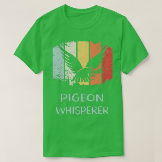 Pigeon Whisperer Retro 4 T-shirt (Design voorkant)