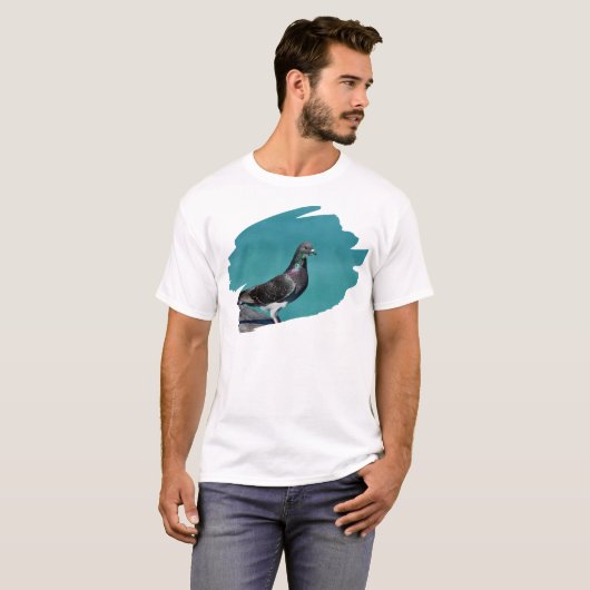 Pigeon With A View T-shirt (Voorkant volledig)