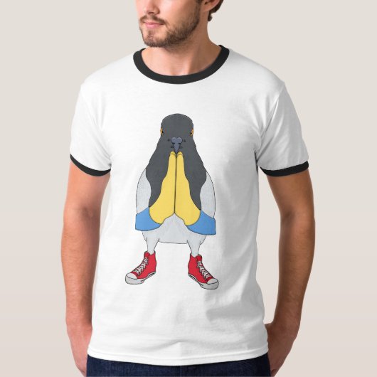 Pigeon with Shoes T-shirt (Voorkant)