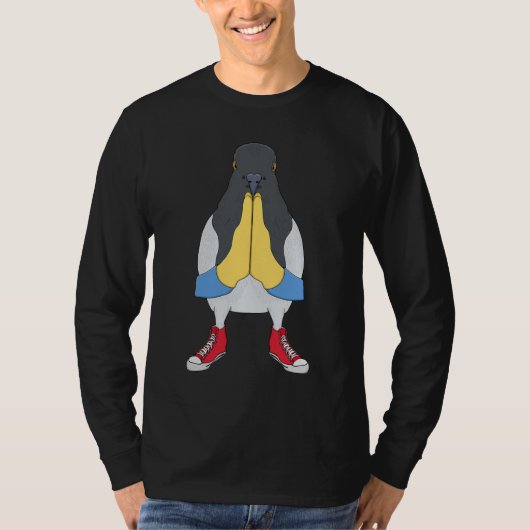 Pigeon with Shoes T-shirt (Voorkant)