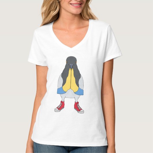 Pigeon with Shoes T-shirt (Voorkant)