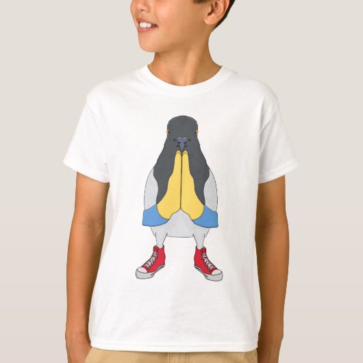 Pigeon with Shoes T-shirt (Voorkant)