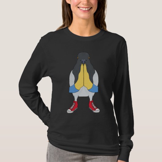Pigeon with Shoes T-shirt (Voorkant)