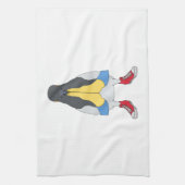 Pigeon with Shoes Theedoek (Verticaal)