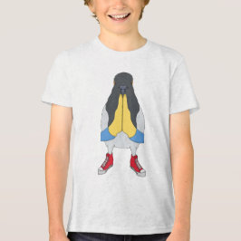 Pigeon with Shoes Tri-Blend Shirt