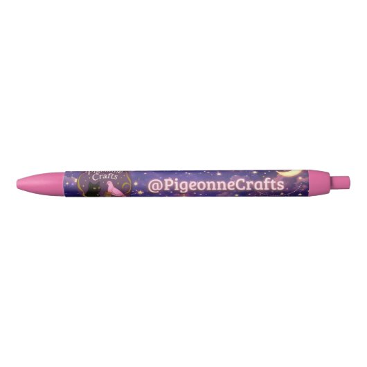 Pigeonne Crafts Brand Zwarte Inkt Pen (Voorkant)