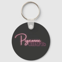 Pigeonne Crafts Logo– Sleutelhanger