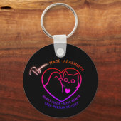 Pigeonne Crafts Logo v3 – Sleutelhanger (Achterkant)