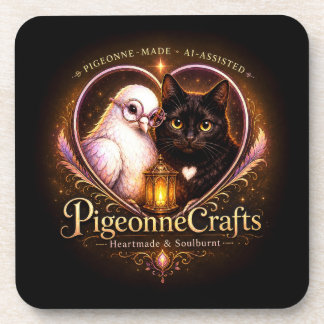 PigeonneCrafts Hartgemaakt Bier Onderzetter