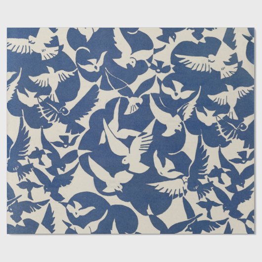 Pigeons 1928 Patroon Cadeaupapier (Vlak)