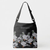 Pigeons Design Crossbody Bag Tas (Voorkant)