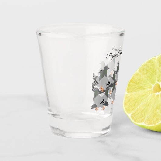 Pigeons Design Shot Glass Shot Glas (Links)
