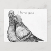 Pigeon's Embrace Briefkaart (Voorkant)