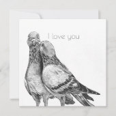 Pigeon's Embrace Briefkaart (Voorkant)