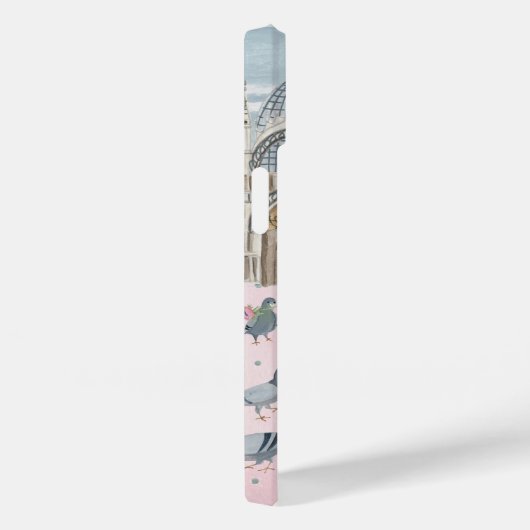 Pigeons Girl in Venetië | Iphone 7 plus Hoesje (Achterkant / Rechts)