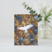 Pigeons halen de Korn Briefkaart (Staand voorkant)
