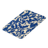 Pigeons in het witte en blauwe Rijksmuseum Amsterd Magneet (Linkerzijde)