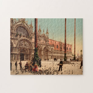 Pigeons in St. Mark's Square Venice Italië Legpuzzel