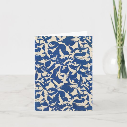 Pigeons in white and blue Rijksmuseum Amsterdam Kaart (Voorkant)