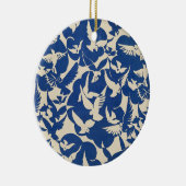 Pigeons in white and blue Rijksmuseum Amsterdam Keramisch Ornament (Rechts)