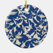 Pigeons in white and blue Rijksmuseum Amsterdam Keramisch Ornament (Achterkant)