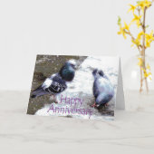 Pigeons Jubileum Card Kaart (Gele Bloem)